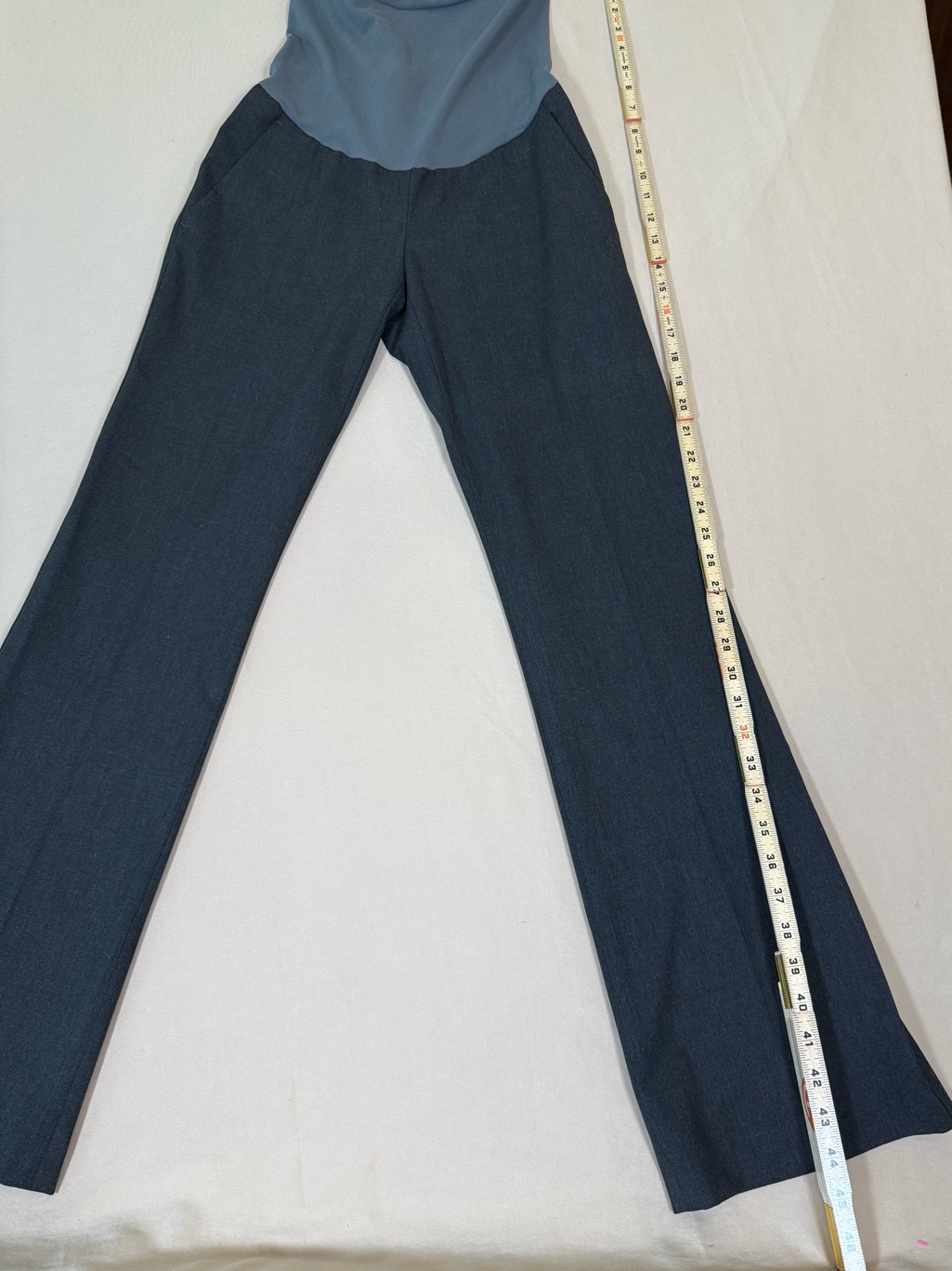 A Pea In The Pod, Maternity Grey Slacks With Secret Fit Belly, Size Small. — image 4 of 8